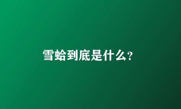 雪蛤到底是什么？