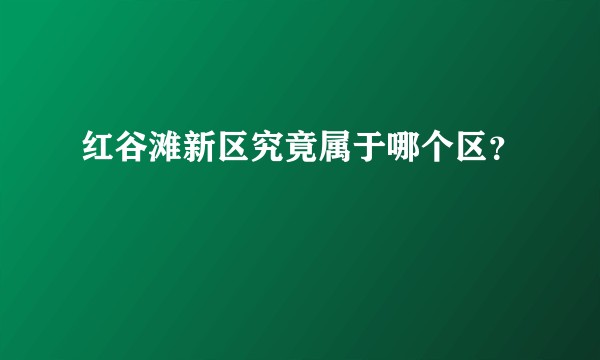 红谷滩新区究竟属于哪个区？