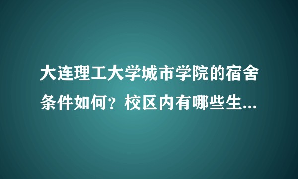 大连理工大学城市学院的宿舍条件如何？校区内有哪些生活设施？