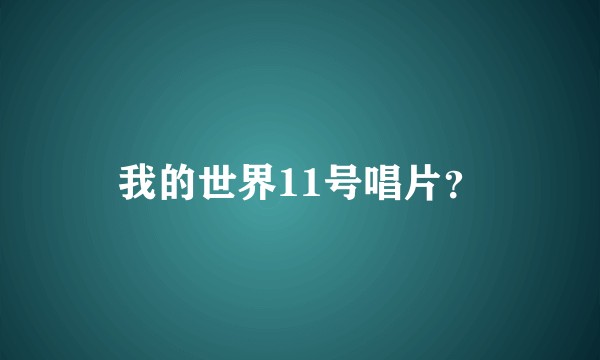 我的世界11号唱片？