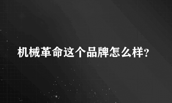机械革命这个品牌怎么样？