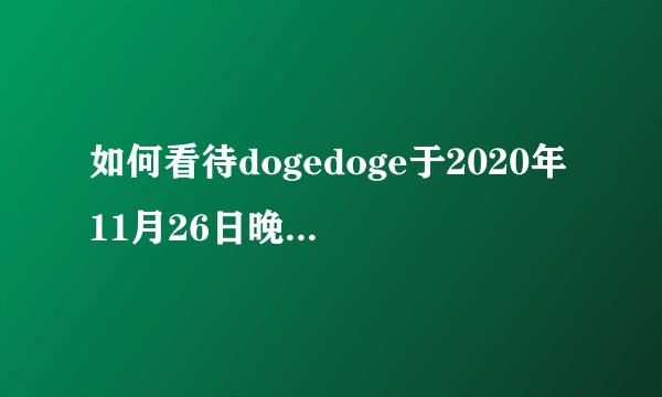如何看待dogedoge于2020年11月26日晚无法访问？