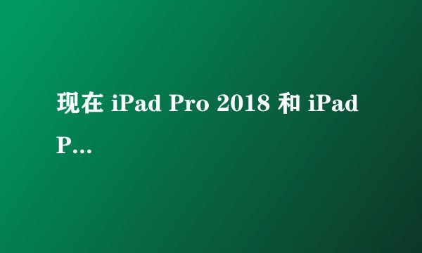 现在 iPad Pro 2018 和 iPad Pro 2020 入手那个好?