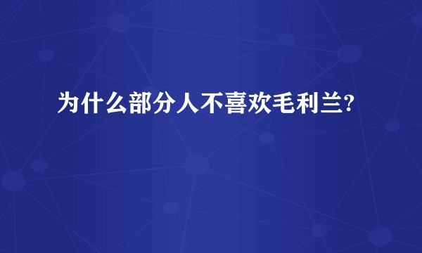 为什么部分人不喜欢毛利兰?