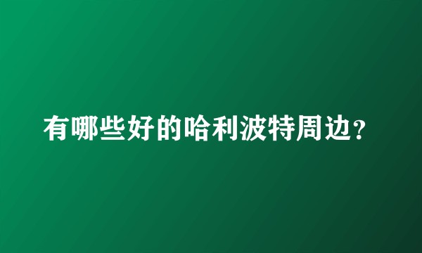 有哪些好的哈利波特周边?