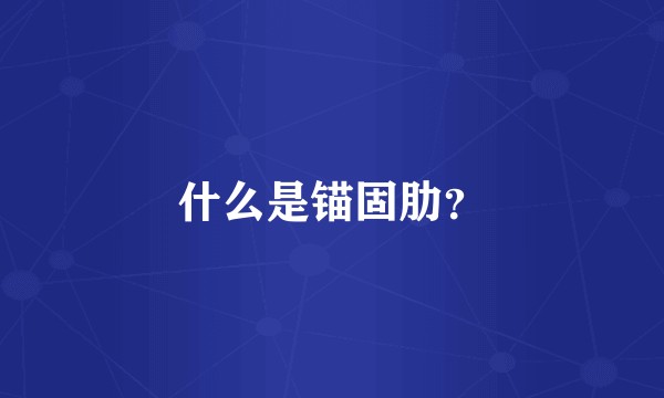 什么是锚固肋？