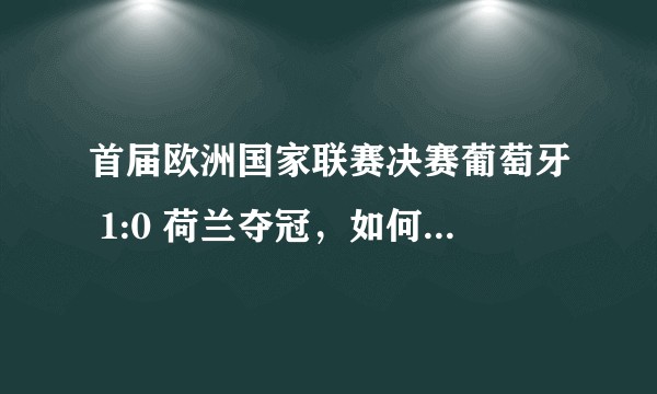 首届欧洲国家联赛决赛葡萄牙 1:0 荷兰夺冠，如何评价本场比赛？