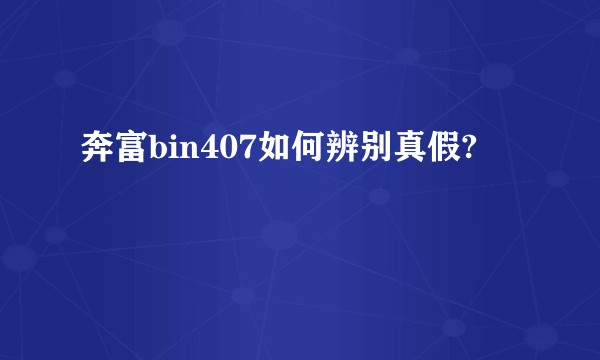 奔富bin407如何辨别真假?