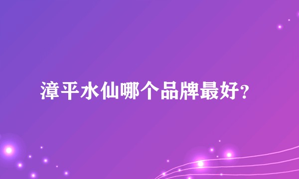 漳平水仙哪个品牌最好？