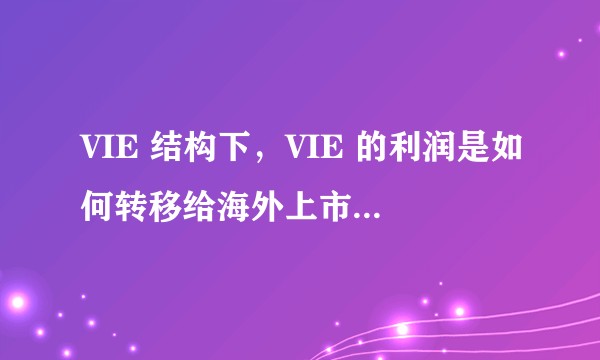 VIE 结构下，VIE 的利润是如何转移给海外上市公司的？转移受哪些限制？