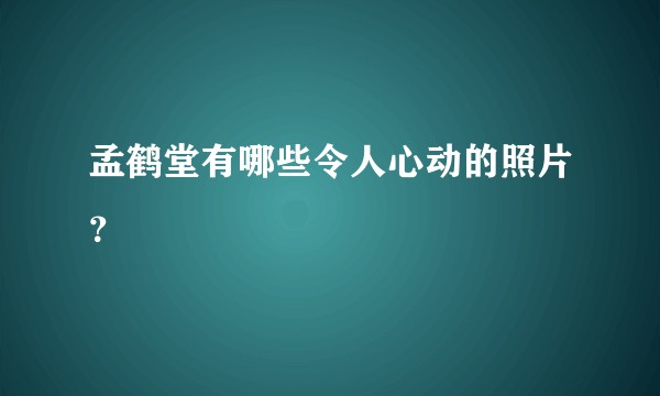 孟鹤堂有哪些令人心动的照片？