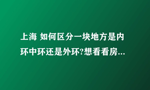 上海 如何区分一块地方是内环中环还是外环?想看看房子,中外环的概念都不清楚,有没有直观一些的地图的.