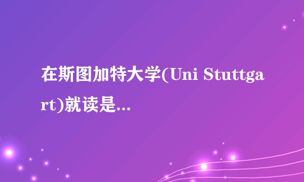 在斯图加特大学(Uni Stuttgart)就读是怎样一番体验？